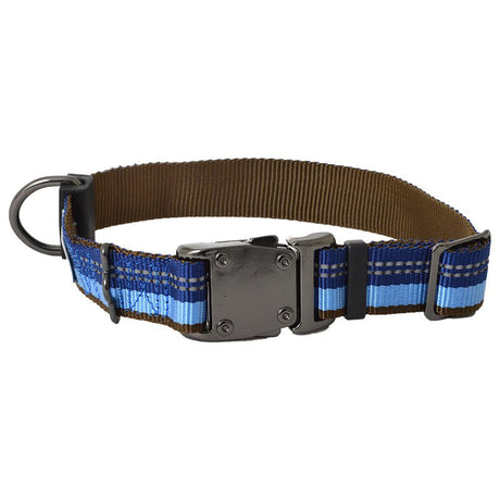 12-18"L x 1"W Coastal Pet K9 Explorer Reflective Adjustable Dog Collar Sapphire