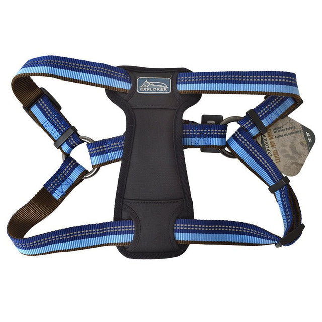 Coastal Pet K9 Explorer Reflective Adjustable Padded Dog Harness Sapphire Blue - PetMountain.com