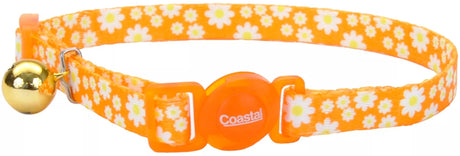 8-12"L x 3/8"W Coastal Pet Safe Cat Adjustable Breakaway Collar Daisy Yellow