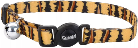8-12"L x 3/8"W Coastal Pet Safe Cat Adjustable Breakaway Collar Tiger