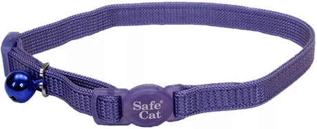 8-12"L x 3/8"W Coastal Pet Safe Cat Adjustable Snag-Proof Breakaway Collar Paradise Purple