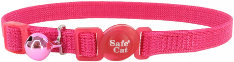 8-12"L x 3/8"W Coastal Pet Safe Cat Adjustable Snag-Proof Breakaway Collar Pink Flamingo