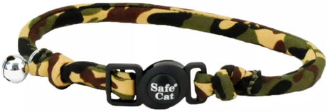 8-12"L x 3/8"W Coastal Pet Safe Cat Round Fashion Collar Camo