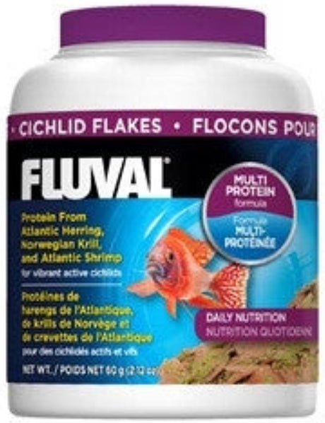 2.12 oz Fluval Cichlid Flakes for Daily Nutrition