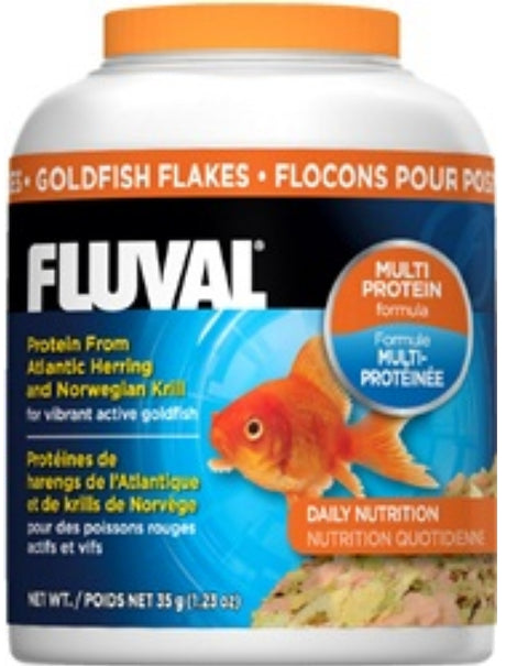 1.23 oz Fluval Goldfish Flakes for Daily Nutrition