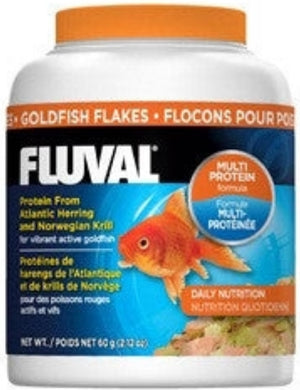 6.36 oz (3 x 2.12 oz) Fluval Goldfish Flakes for Daily Nutrition