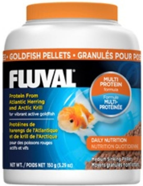 5.29 oz Fluval Goldfish Food Medium Sinking Pellets
