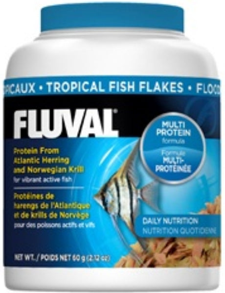 2.12 oz Fluval Tropical Fish Flakes for Daily Nutrition