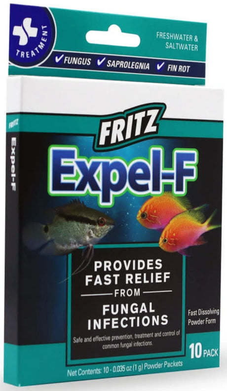 10 count Fritz Aquatics Expel-F Fungal Treatment
