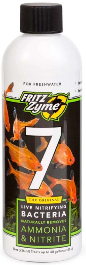 48 oz (6 x 8 oz) Fritz Aquatics Zyme 7 Live Nitrifying Bacteria