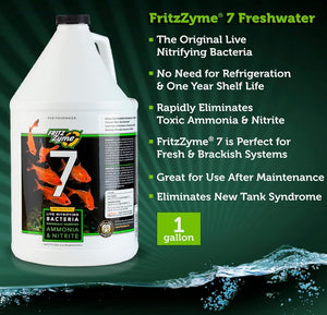 1 gallon Fritz Aquatics Zyme 7 Live Nitrifying Bacteria