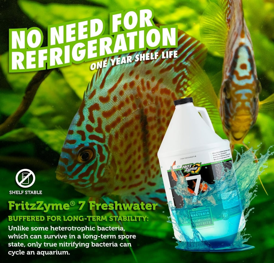 1 gallon Fritz Aquatics Zyme 7 Live Nitrifying Bacteria