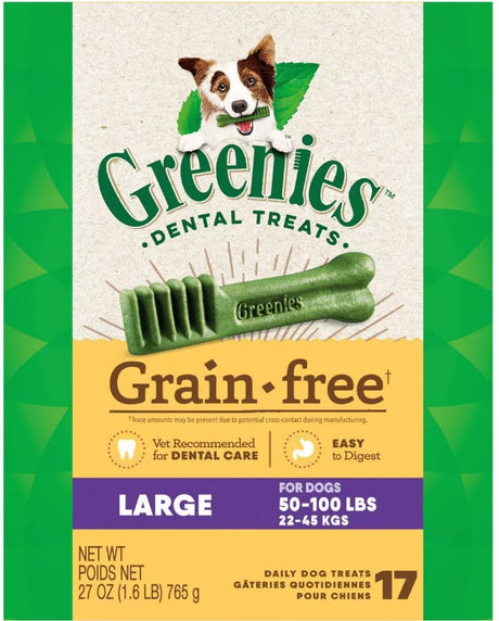 27 oz Greenies Grain Free Dental Treat Large
