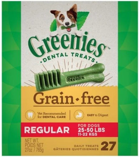 27 oz Greenies Grain Free Dental Treat Regular