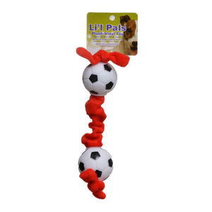 1 count Lil Pals Plush Toys and Tugs Soccer Ball Tug Toy