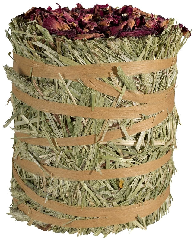 21 oz (6 x 3.5 oz) Kaytee Field and Forest Mini Hay Bale Apple and Rose