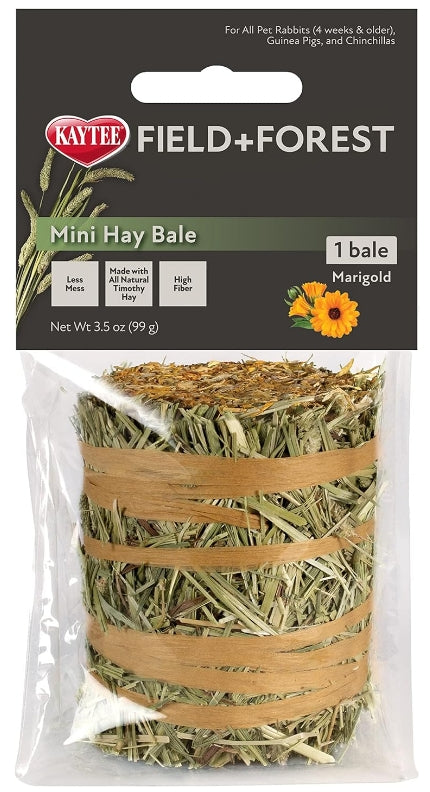 21 oz (6 x 3.5 oz) Kaytee Field and Forest Mini Hay Bale Marigold