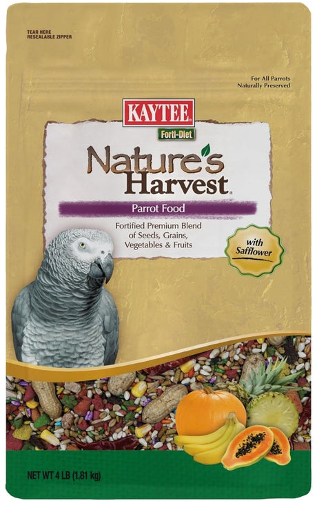 4 lb Kaytee Forti Diet Natures Harvest Parrot Food