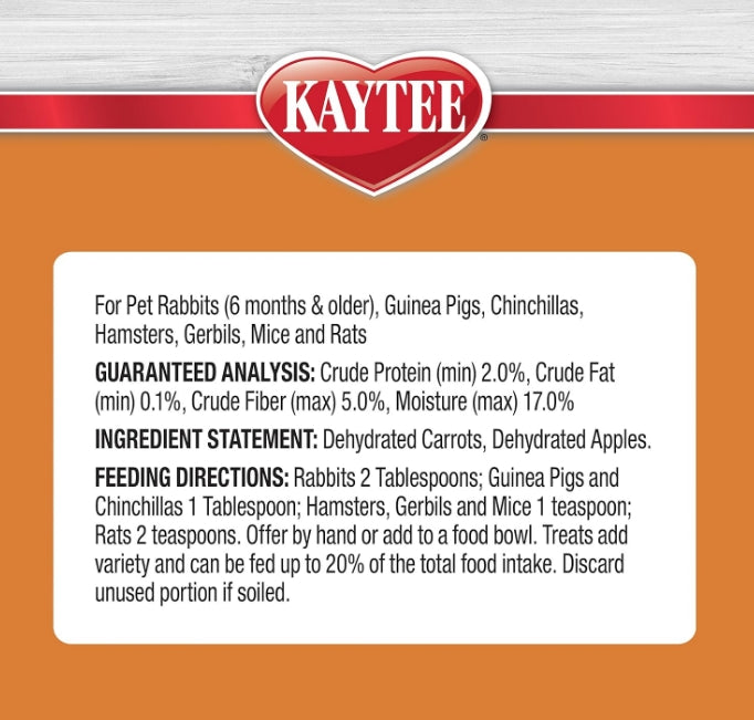 2.5 oz Kaytee Natural Snack with Superfoods Carrot and Apple