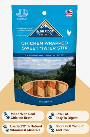12 oz Blue Ridge Naturals Chicken Wrapped Sweet Tater Stix