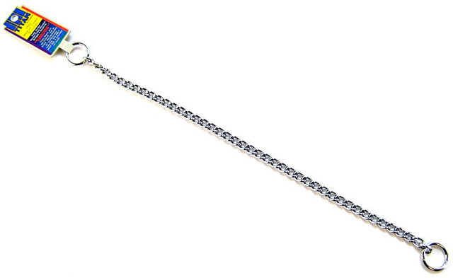 16" long Titan Medium Choke Chain Dog Collar 2.5mm