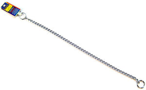 18" long Titan Medium Choke Chain Dog Collar 2.5mm