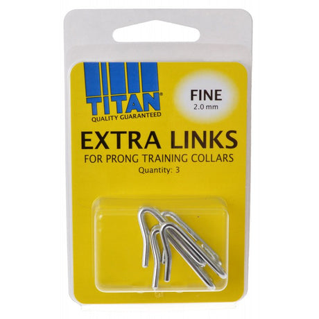 2 mm - 3 count Titan Extra Links for Prong Training Collars