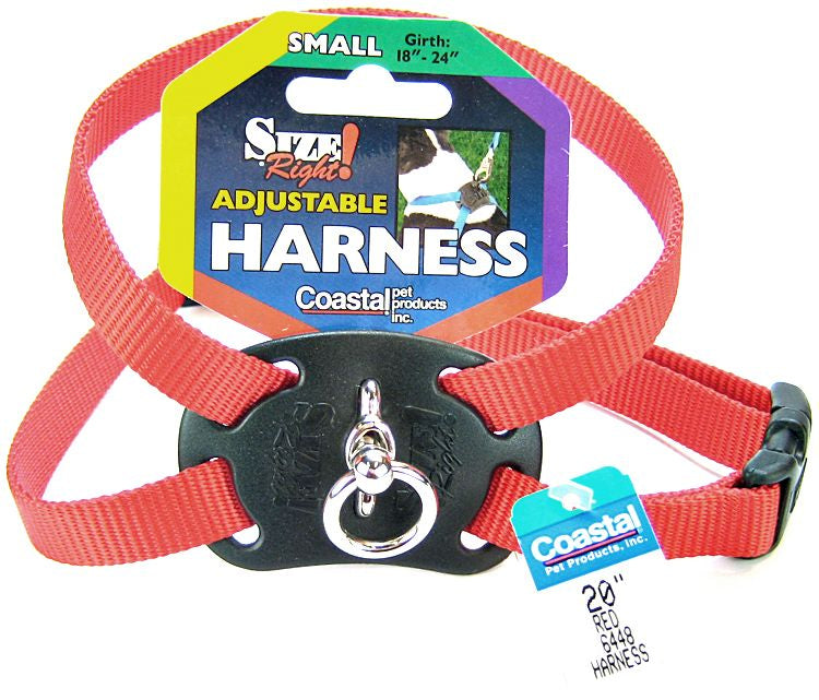 Coastal Pet Size Right Nylon Adjustable Dog Harness Red - PetMountain.com