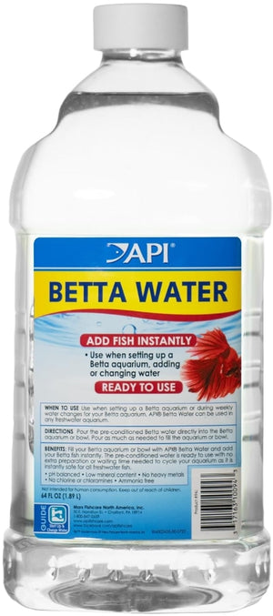 192 oz (3 x 64 oz) API Betta Water Add Fish Instantly