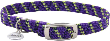 Coastal Pet Elastacat Reflective Safety Collar with Charm Purple - PetMountain.com
