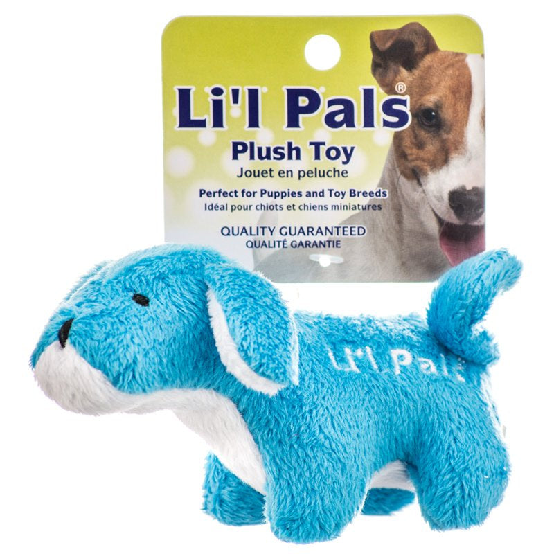 1 count Lil Pals Ultra Soft Plush Dog Toy Blue Dog