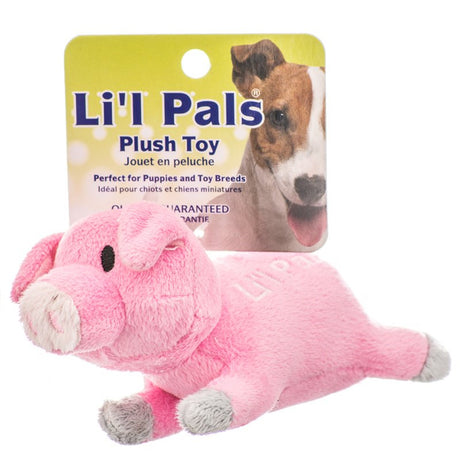 6 count Lil Pals Ultra Soft Plush Pig Dog Toy