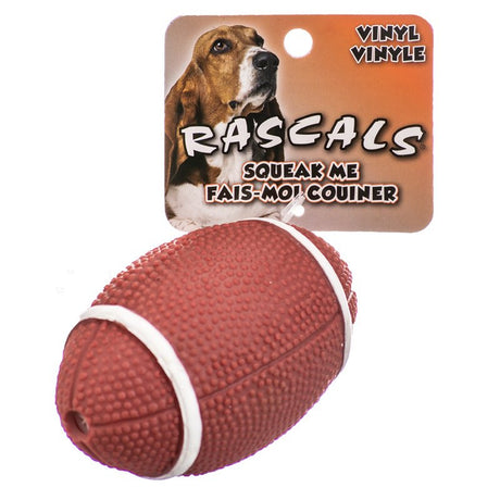 6 count Coastal Pet Rascals Vinyl Football Dog Toy
