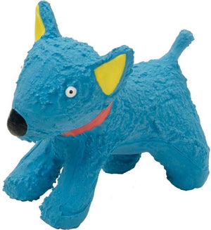 1 count Lil Pals Latex Blue Dog Toy