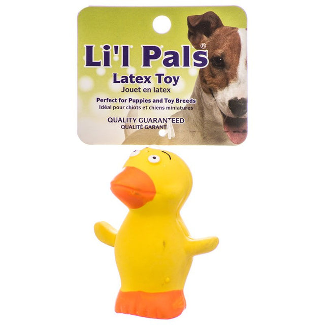1 count Lil Pals Latex Duck Dog Toy