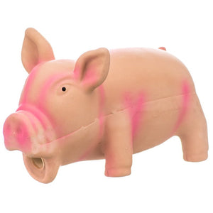 Small - 1 count Coastal Pet Rascals Latex Grunting Pig Dog Toy Pink