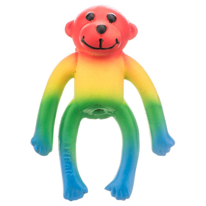 1 count Lil Pals Latex Monkey Dog Toy Assorted Colors