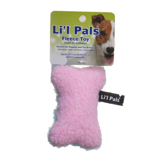 1 count Lil Pals Fleecy Plush Dog Bone Toy