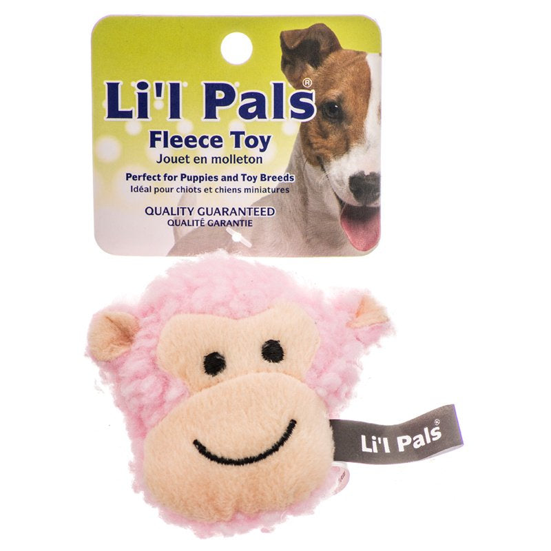 1 count Lil Pals Fleece Monkey Dog Toy