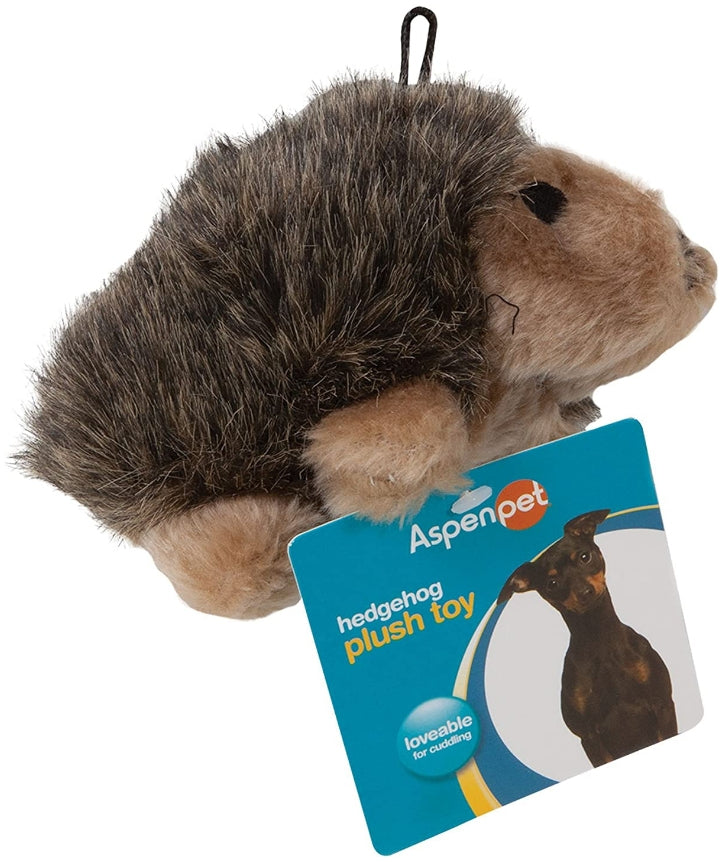 Medium - 7 count Aspen Pet Plush Hedgehog Dog Toy