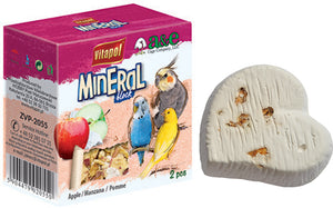 24 count (12 x 2 ct) AE Cage Company Apple Infused Bird Mineral Block