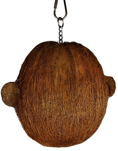 AE Cage Company Java Wood Coco Monkey Head for Birds - PetMountain.com