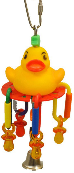 AE Cage Company Happy Beaks Lucky Rubber Ducky Bird toy - PetMountain.com