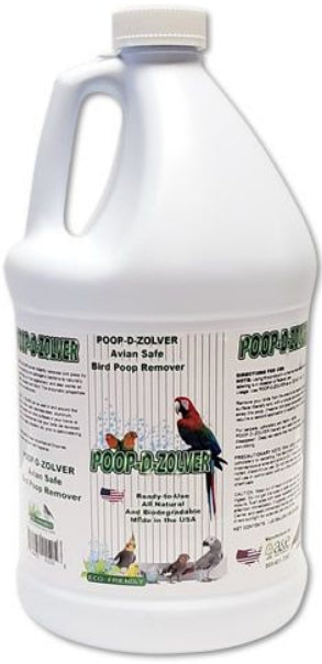1 gallon AE Cage Company Poop D Zolver Bird Poop Remover Lime Coconut Scent