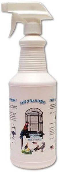96 oz (3 x 32 oz) AE Cage Company Cage Clean n Fresh Cage Cleaner Fresh Peppermint Scent