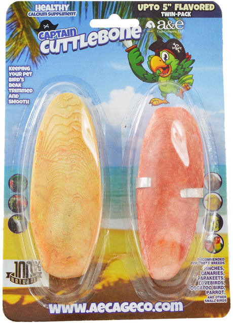 2 count AE Cage Company Captain Cuttlebone Flavored Cuttlebone