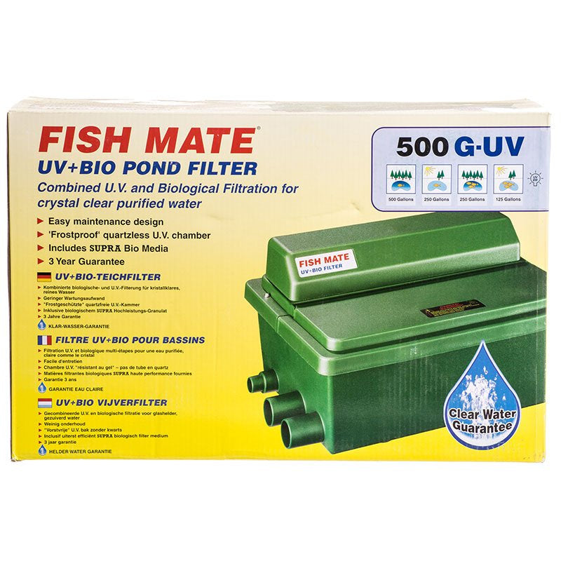 Fish Mate Bio Filter with UV Clarifier Pond Filter - PetMountain.com