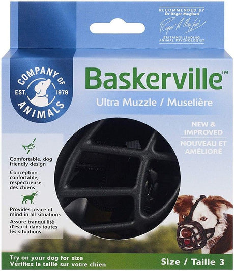 Size 3 Company of Animals Baskerville Ultra Muzzle for Dogs
