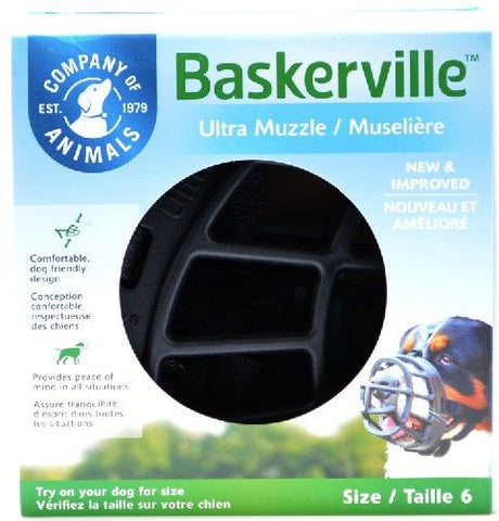 Size 6 Company of Animals Baskerville Ultra Muzzle for Dogs