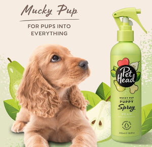 30.3 oz (3 x 10.1 oz) Pet Head Mucky Pup Puppy Spray Pear with Chamomile